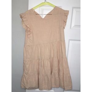 Tan Babydoll Dress